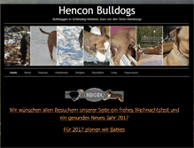 Tablet Screenshot of hencon-bulldogs.de